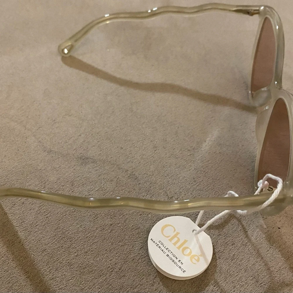 Cream CHLOE Cat-Eye Sunglasses